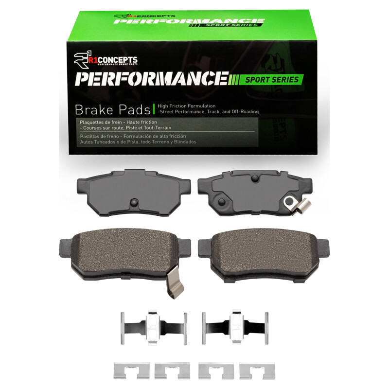 Acura Integra Brake Pads - Rear - R1 Concepts - Performance Sport - `88-`01